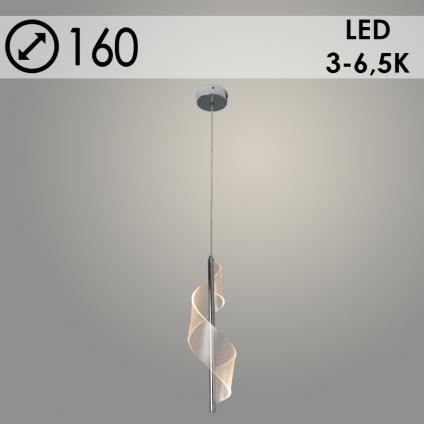 Подвес K38836/1HQ CR хром 8W LED 3000K-4500K-6000K d160 h1000, 24